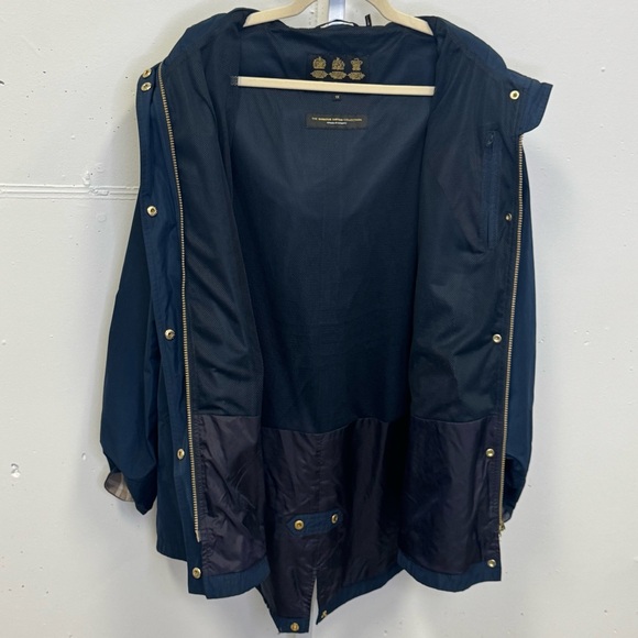 Barbour Women's Lothian Showerproof Longline Rain Jacket Navy 1X LSP0051NY51 - Picture 5 of 14